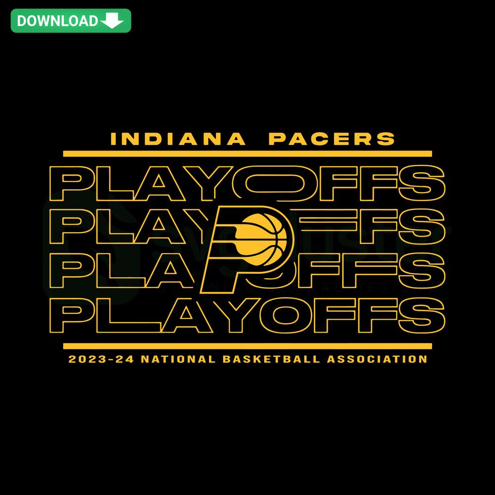 Indiana Pacers Playoffs SVG Download, Basketball Design for Cricut, Digital Files, Pacers Logo, NBA Playoff Theme, Craft Project