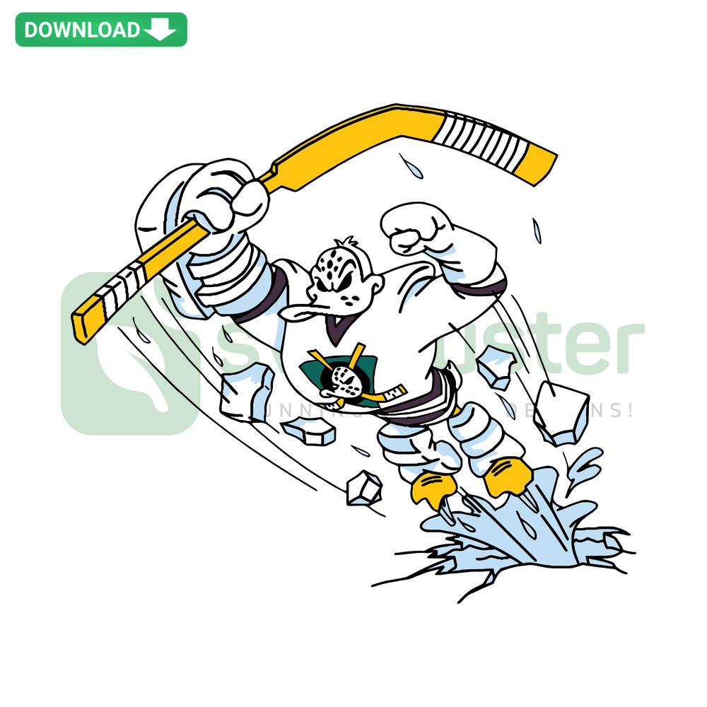 Anaheim Ducks Funny SVG: Quirky NHL hockey team design for Cricut, ready-to-use vector files, ideal for DIY fan crafts.