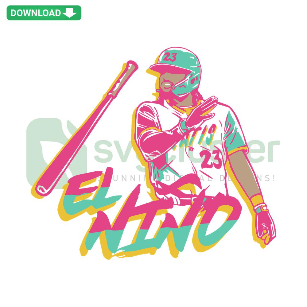 Fernando Tatis Jr El Nino San Diego Padres SVG, Premium SVG Files for Designers, Baseball Player Vector Art, Tatis Jr Highlights