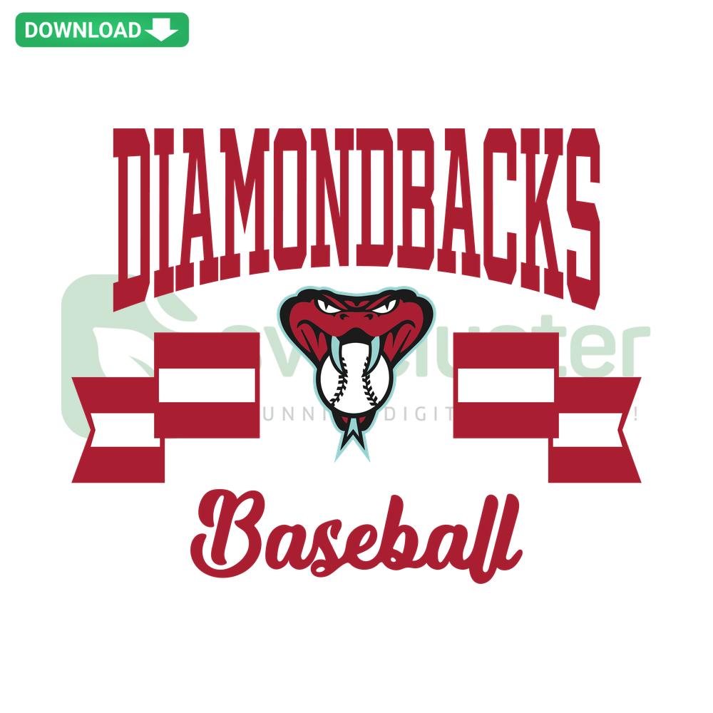 Arizona Diamondbacks Snake Baseball Club Vector SVG Design featuring team's logo in vibrant colors for Cricut, digital download.