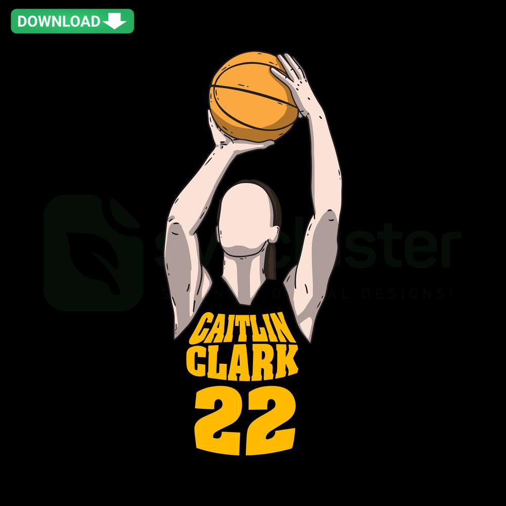 Caitlin Clark Iowa Hawkeyes Basketball SVG, Custom NCAA Player Design, Unique SVG File for Sports Fans, College Basketball Graphic