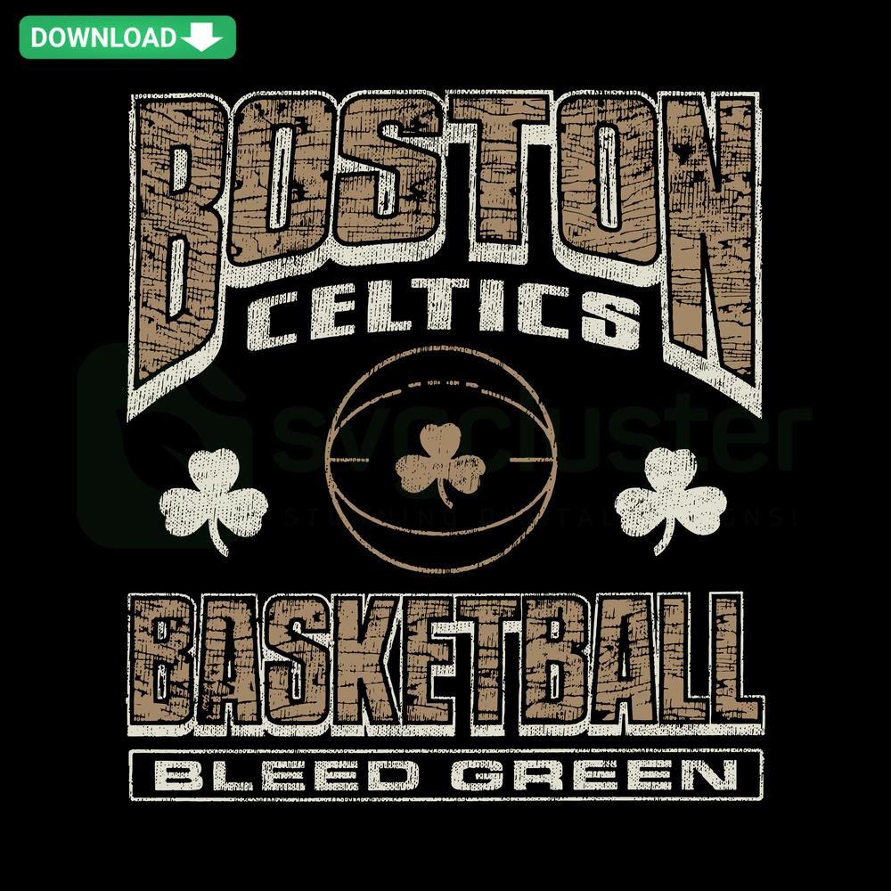 City Edition Boston Celtics 'Bleed Green' Baseball SVG, featuring a green-themed baseball design, ideal for commercial use SVG files.