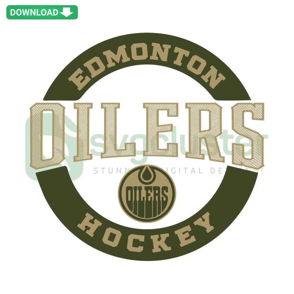 Edmonton Oilers NHL SVG Download: Hockey-themed design resources for designers, featuring Oilers logo and team elements.