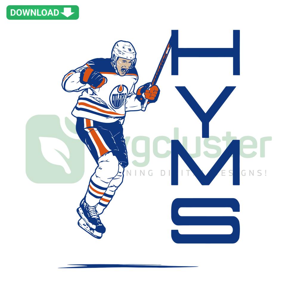 Zach Hyman Edmonton Oilers SVG, Digital Download featuring editable vector files for sports fans and graphic designers.