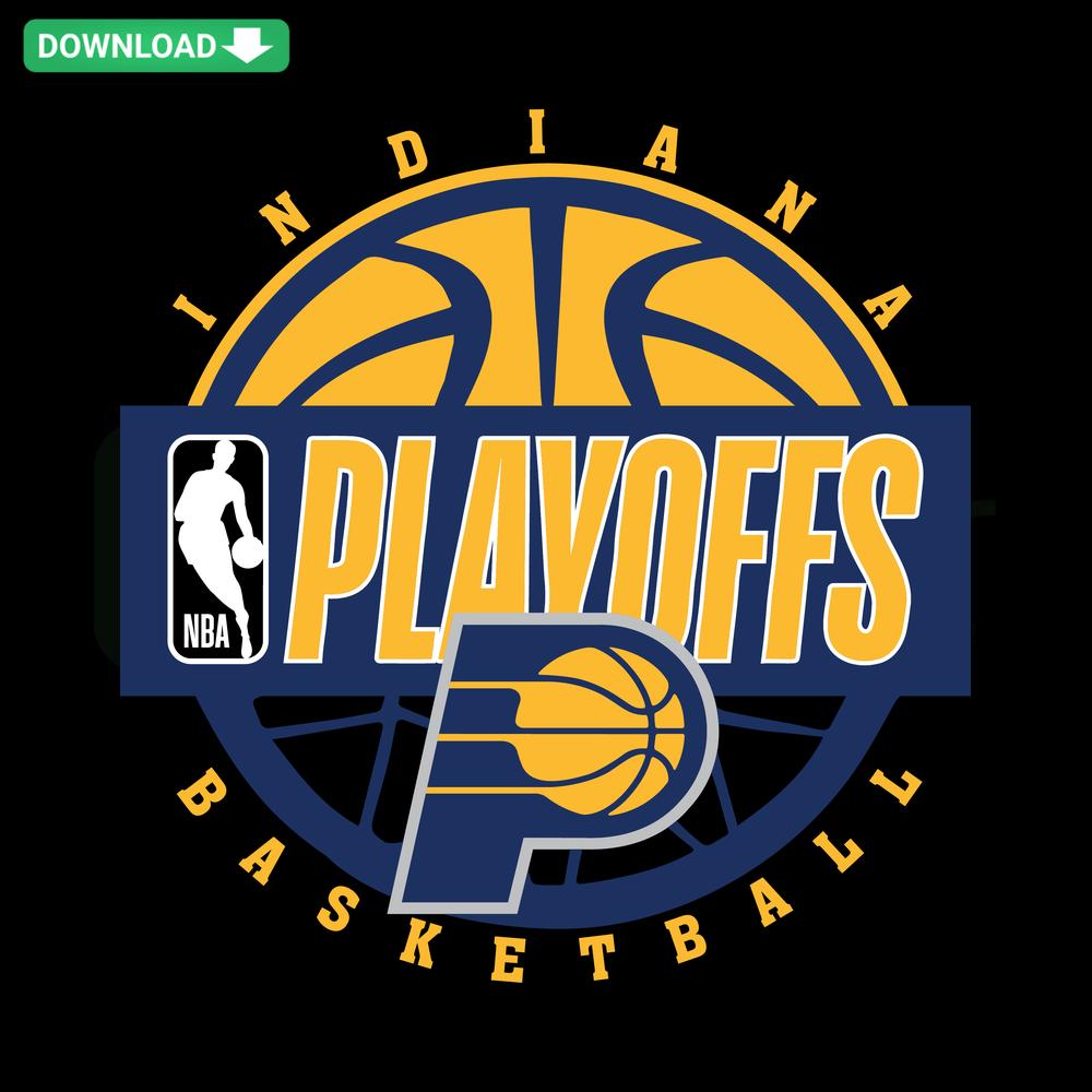 Indiana Pacers NBA Playoffs Basketball SVG Image, Digital Download, Team Logo, Sports Design, Indiana Pacers SVG File