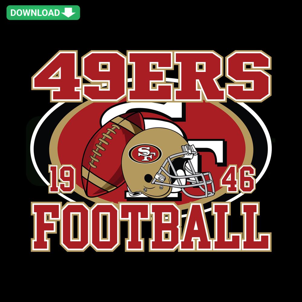 Vintage 49ers Football Helmet SVG Digital Download featuring retro helmet design, perfect for home decor; SVG file.