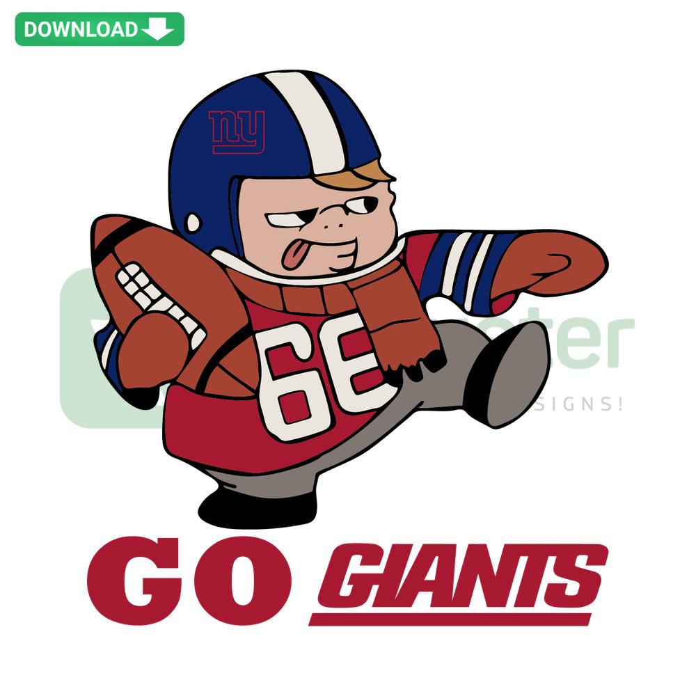 Go Giants SVG Download - Vector Graphic of Giants Player Pose, Sports Team Art, Digital Cut File for Crafts & DIY Projects.