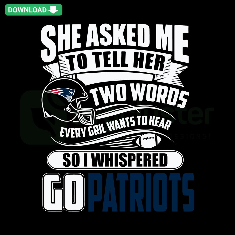 Go Patriots SVG with feminine design, perfect printable digital asset for sports fans, featuring bold text and team spirit.