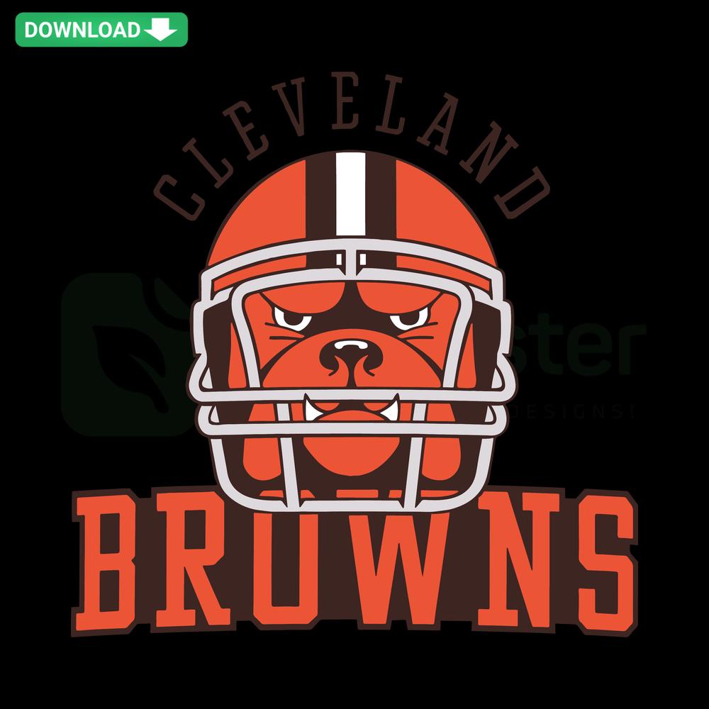 Cleveland Browns Mascot Helmet SVG Digital Design, Instant Download, NFL Logo, Vector File for Cricut, Silhouette, Crafting