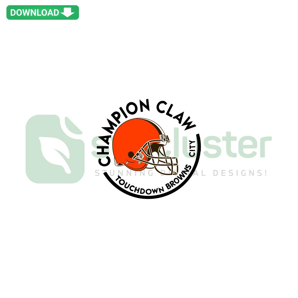Champion Claw Touchdown Browns City SVG, intricate craft designs with SVG patterns, perfect for DIY projects and apparel.