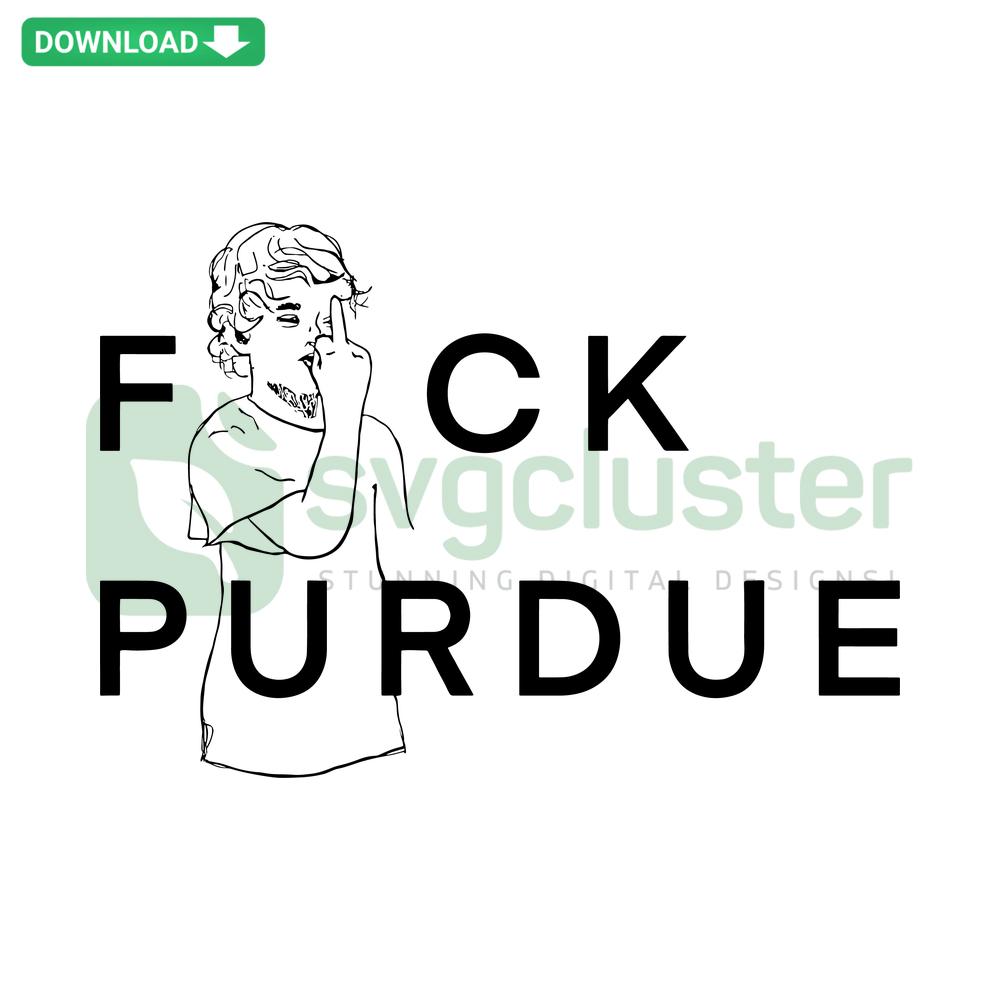 NC State Wolfpack Basketball SVG featuring Fuck Purdue text, ideal SVG design resource for designers.