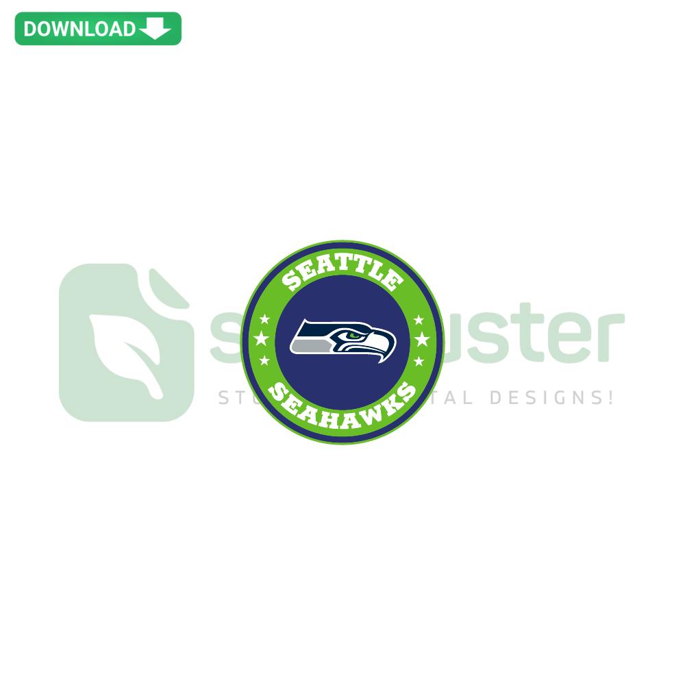Seattle Seahawks Logo SVG download, editable for Cricut; vibrant Seahawk emblem; digital design asset for crafting projects.