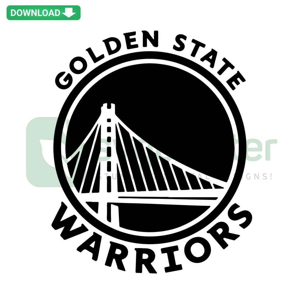 Golden State Warriors SVG design, digital download; printable craft, team logo art for DIY projects, fan decor.