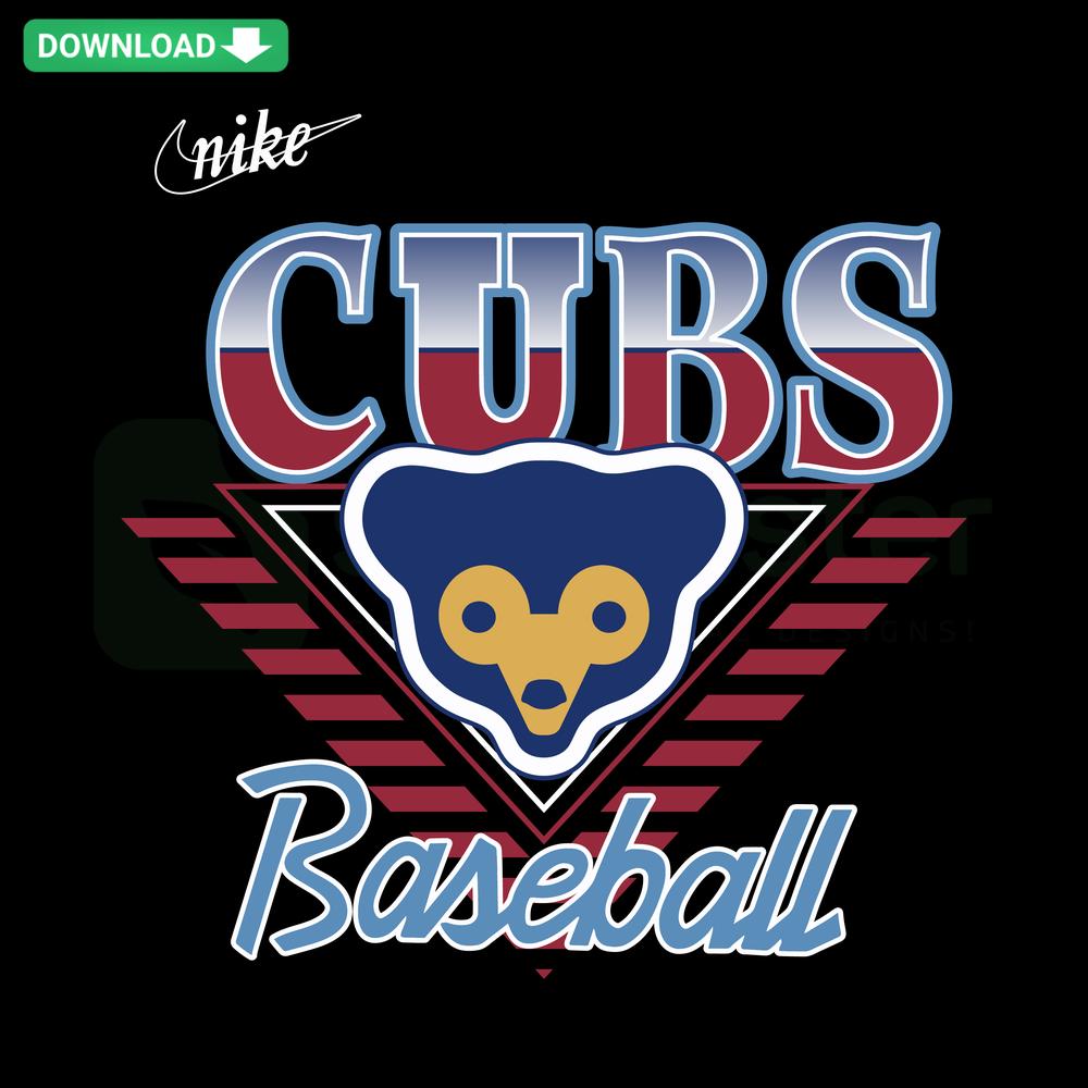 Chicago Cubs Blue Cooperstown SVG Digital Download, SVG Files for Commercial Use