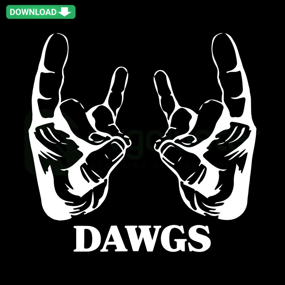 Yankees Dawgs Hands SVG: New York baseball-themed digital card template download. Perfect for sports fans and crafting projects.
