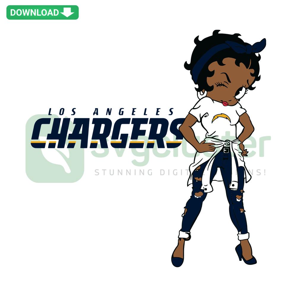 Los Angeles Chargers SVG design featuring team logo, ideal for T-Shirt prints. Digital download, sports fan apparel, vector file.