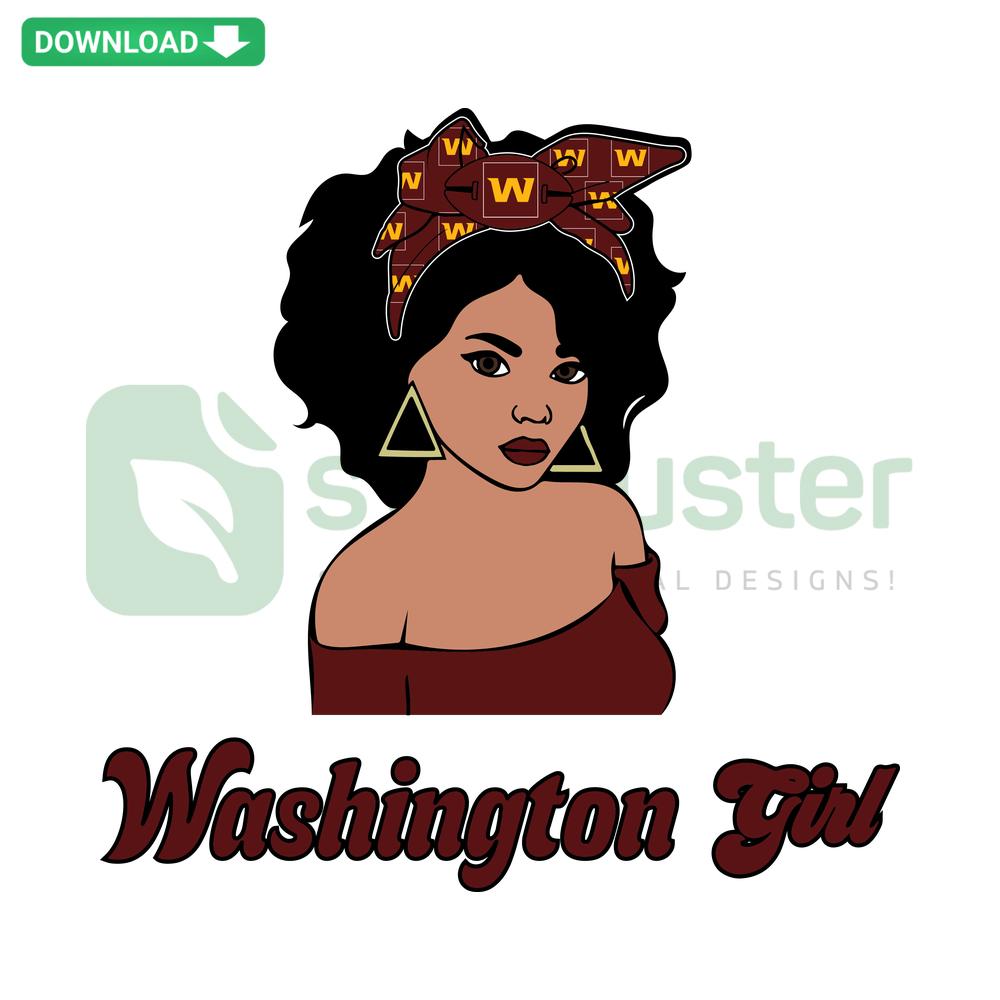 Washington Girl SVG file, card design template featuring state silhouette, ideal for DIY crafts, downloadable digital art.