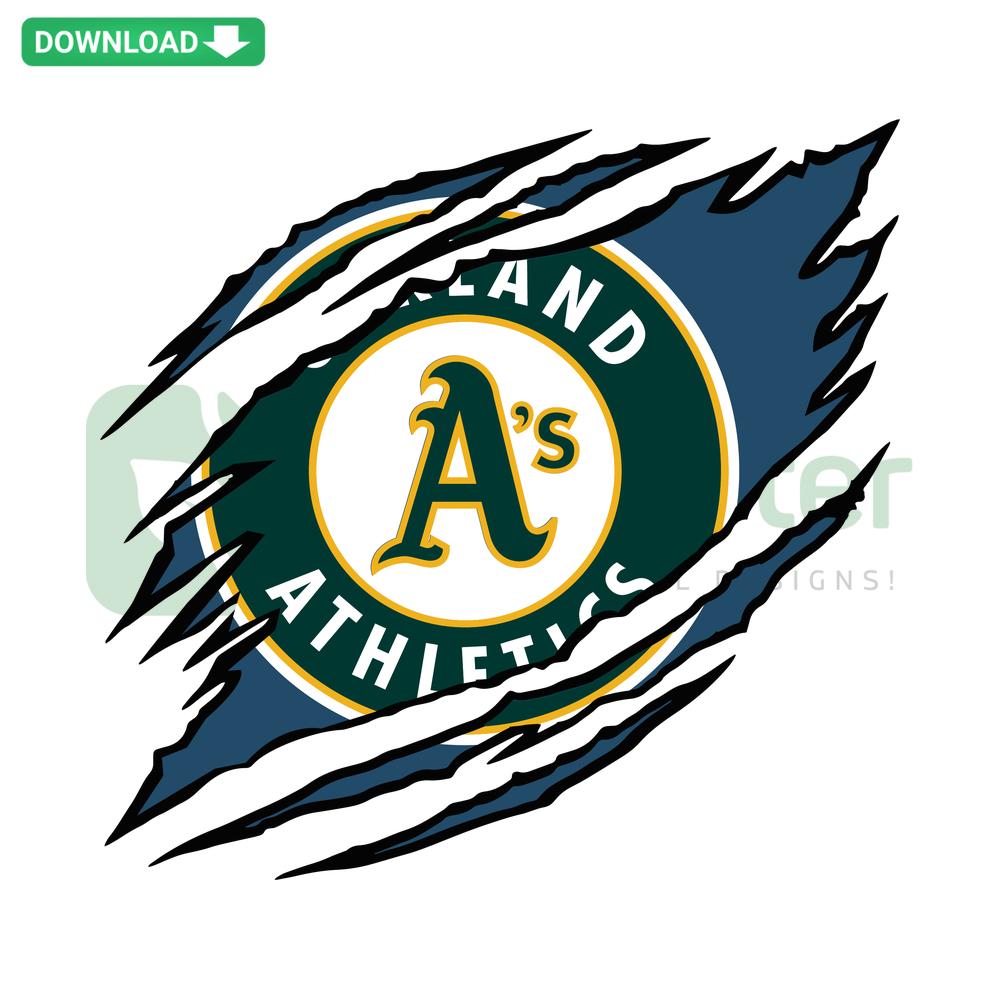 Oakland Athletics SVG Logo Digital Download, Printable Files; Green & Gold Team Emblem Design, Ready for Cricut and Crafts