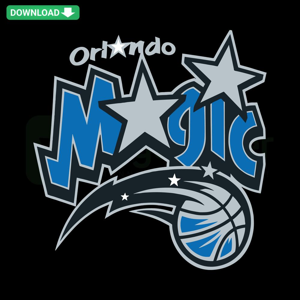 Retro Orlando Magic Basketball SVG Design, NBA Art Template for Cricut, Vintage Team Logo Digital Download, Craft & DIY Files
