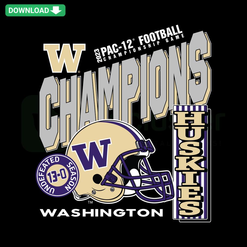 Washington Huskies Champions SVG, purple/gold logo design, instant download, perfect for designers, sports theme, digital file