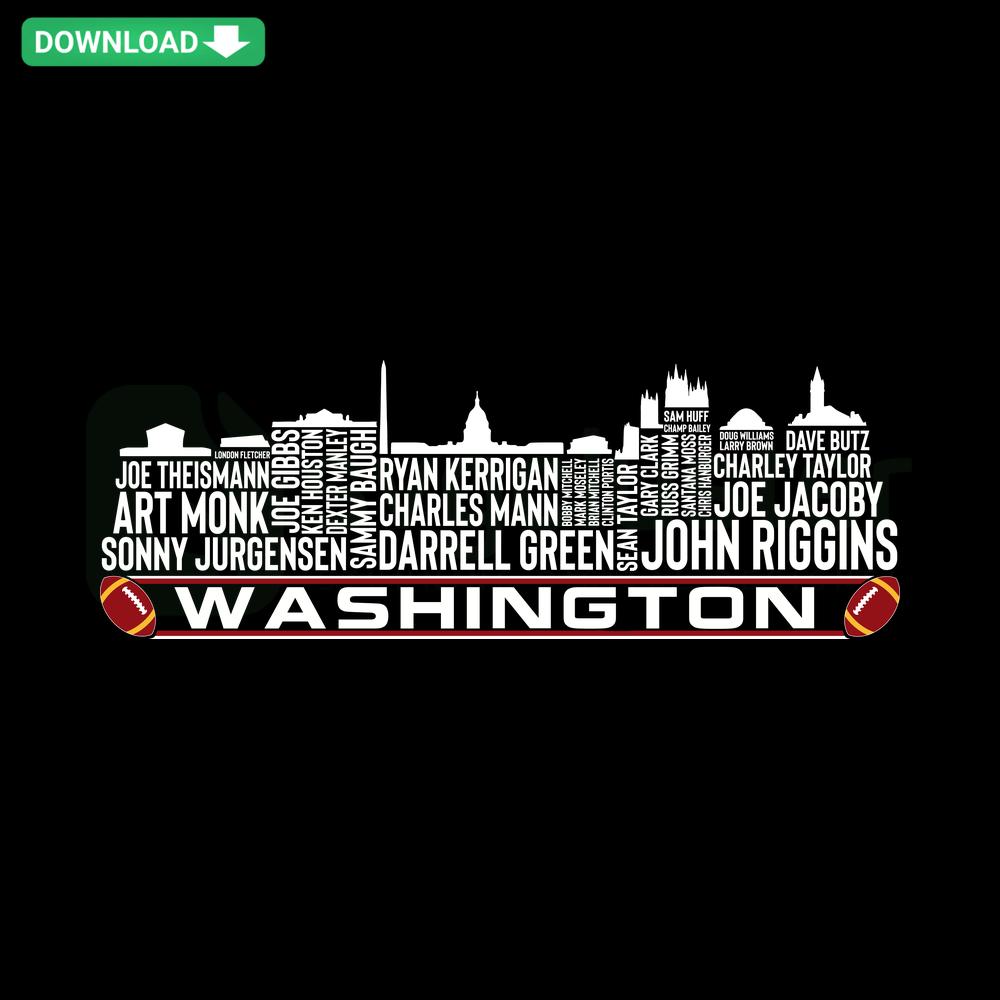 Washington Commanders Football Team Name SVG Design, Perfect for Cricut & Silhouette Cutting Projects, Sports Fan Craft File