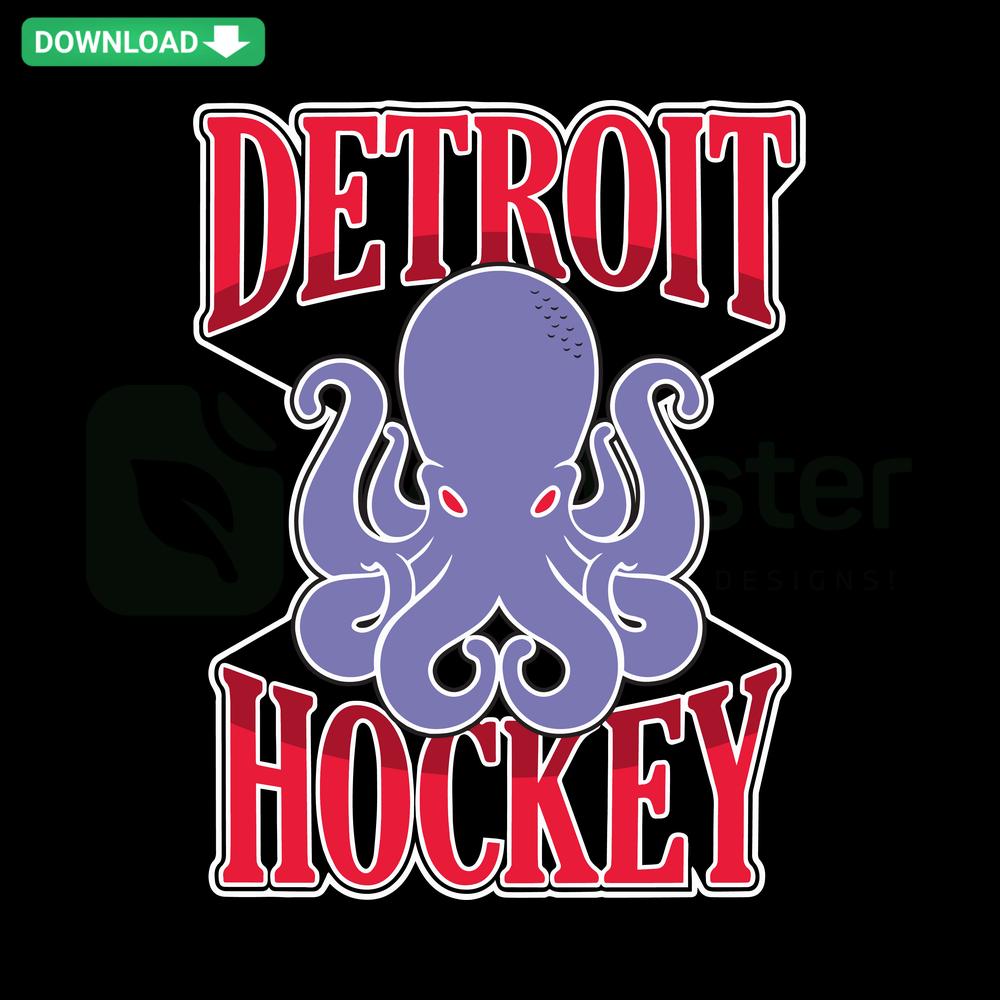 Detroit Hockey Red Wings NHL SVG digital design for Cricut, ideal for SVG design resources and Red Wings enthusiasts.
