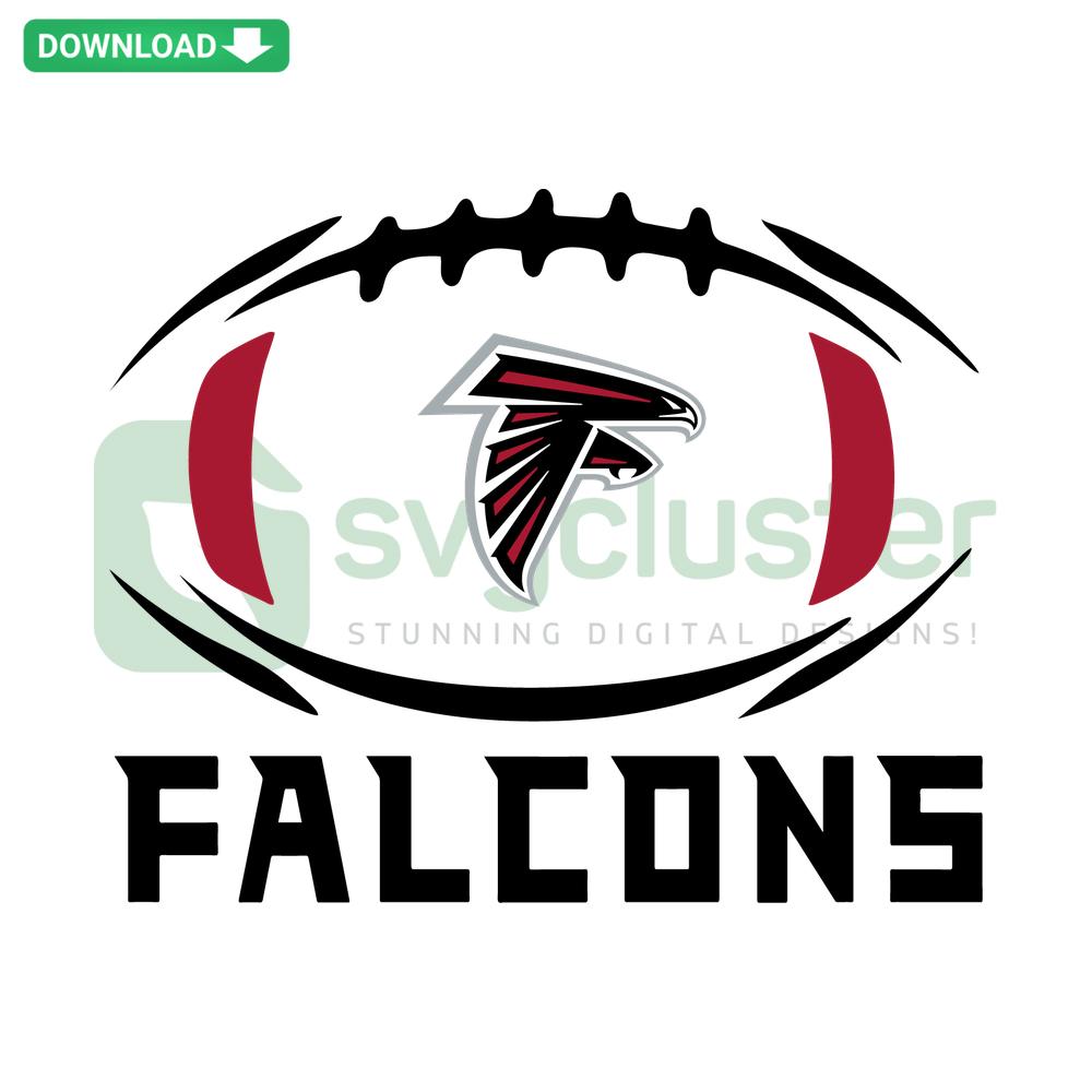 Atlanta Falcons Football SVG Design featuring team logo, ideal for digital download, SVG craft projects, sports enthusiasts.