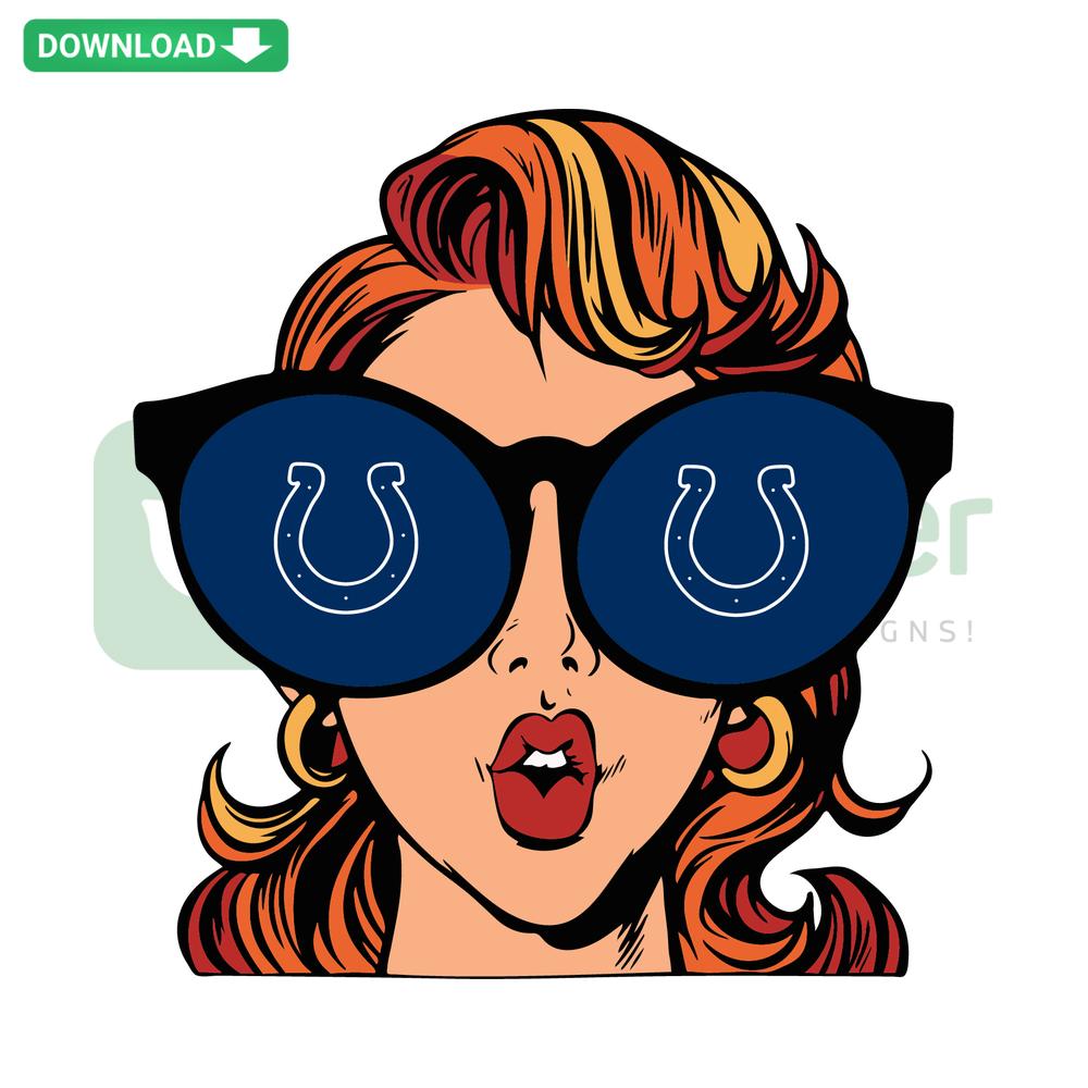 Just A Girl In Love With Her Indianapolis Colts SVG: Feminine Colts SVG Design, Perfect for Colts Fans & DIY Projects