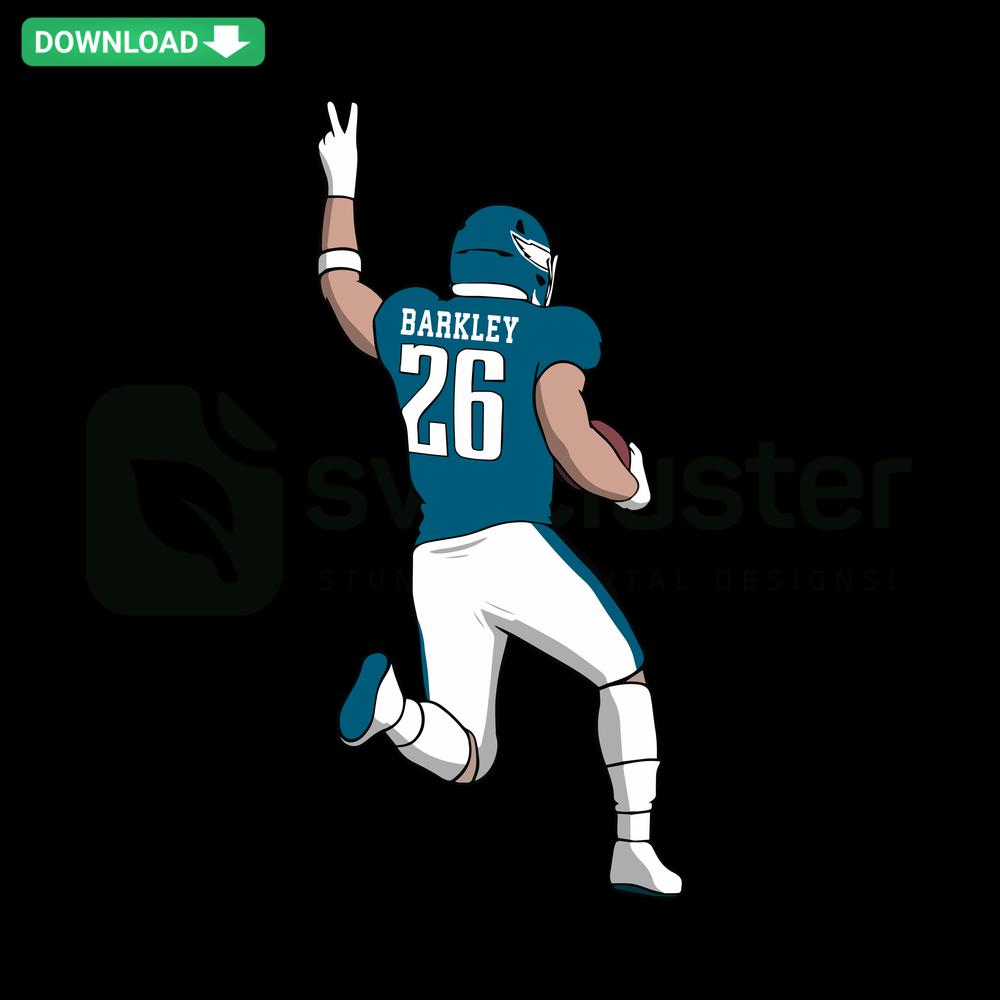 Philly Saquon Barkley Football Player NFL SVG, Premium Designer SVG, Vibrant Sports Design, NFL Team Colors, High-Quality Vector