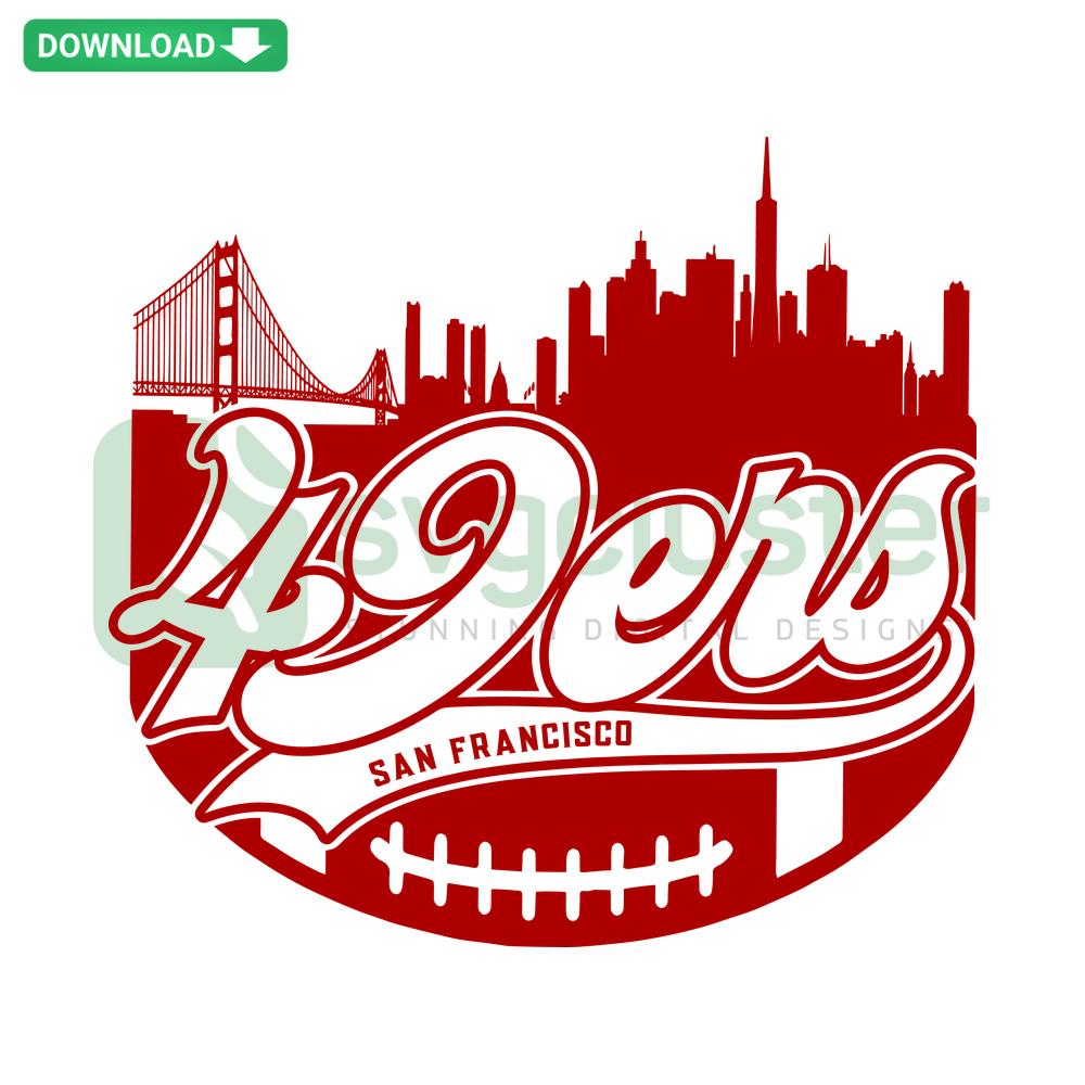 Retro San Francisco 49ers City SVG Design: Ideal Digital Download for Designers, Vintage Sports Clip Art Resource