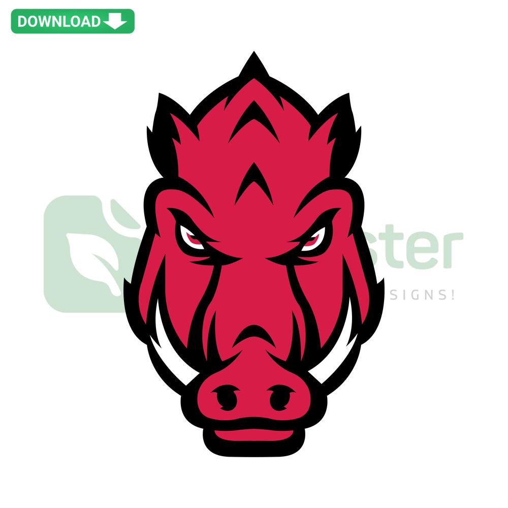 Arkansas Razorbacks SVG Cricut Digital Download, sports team logo design, perfect for crafting, DIY projects, and designer resources.