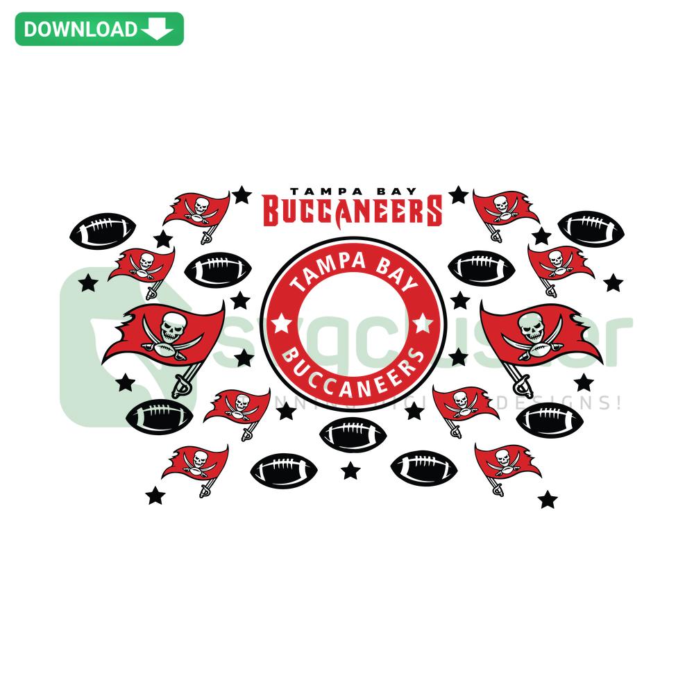 Tampa Bay Buccaneers Starbucks wrap SVG design, Cricut ready with team logo; perfect for tumbler crafts and fan merchandise.