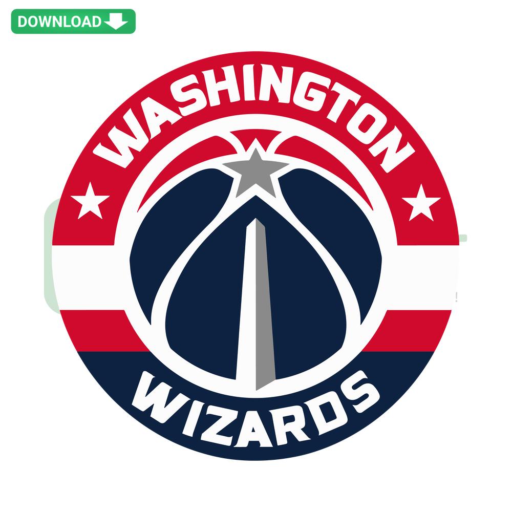 Washington Wizards SVG, Cricut design featuring team logo, perfect for custom projects, sports fan crafts, and digital decoration.