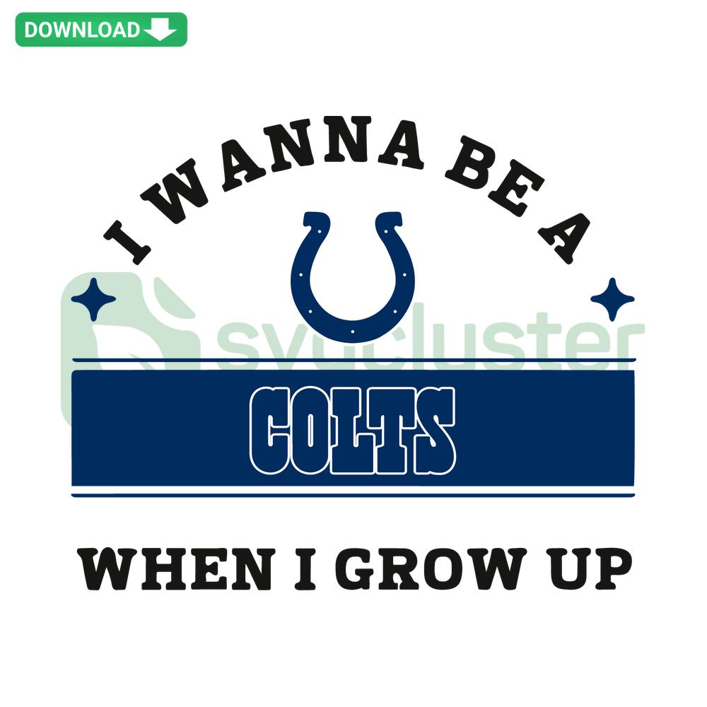 Child's dream Colts SVG design, ideal for Cricut projects. Instant download, sports theme, perfect for crafting.