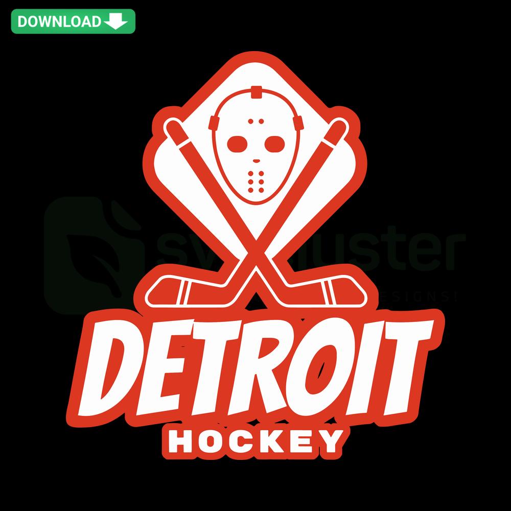 Vintage Detroit Red Wings NHL Hockey SVG, featuring classic team logo, red and white design, digital download, instant access.