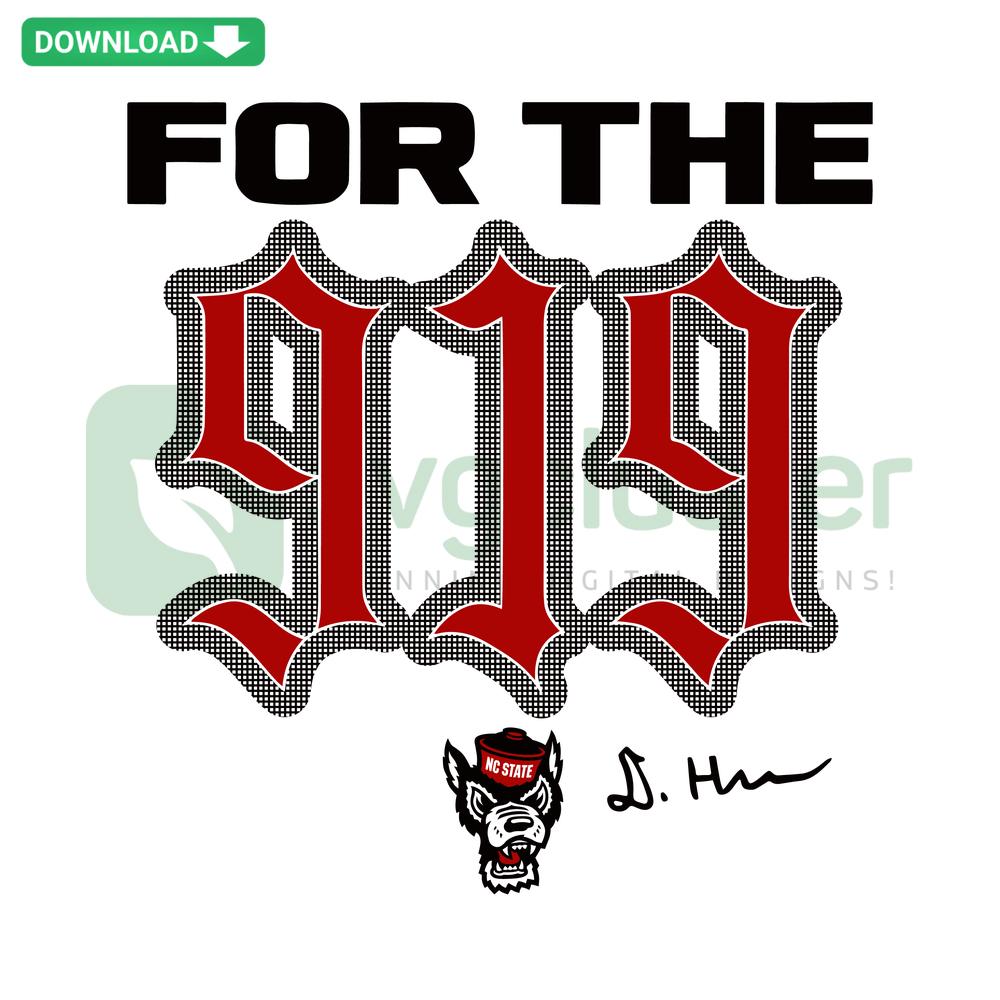 NC State Basketball DJ Horne The 919 SVG Design - Printable, Digital Art, Sports Enthusiast, College Basketball Fan Graphic