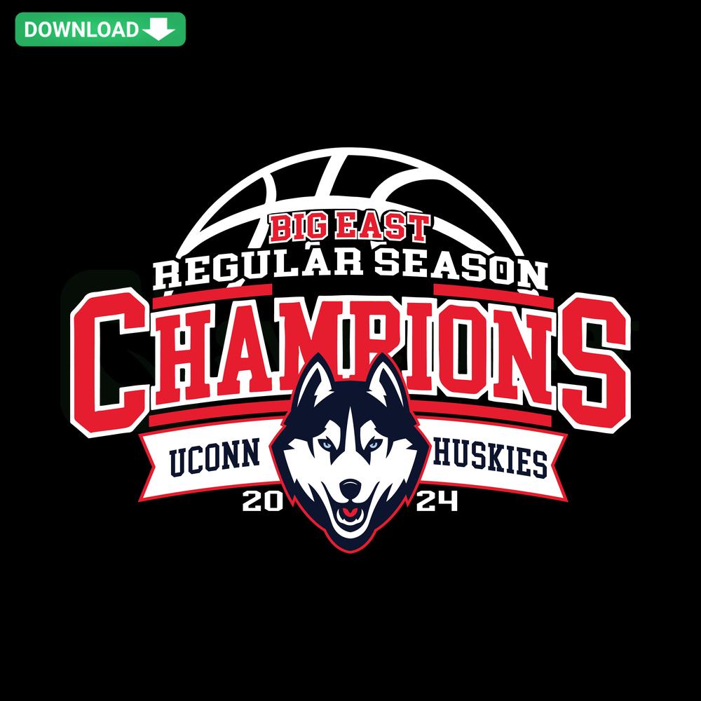 UConn Huskies Big East Champions 2023 SVG Design, Instant Download, Basketball Season Graphics, Digital Cut Files