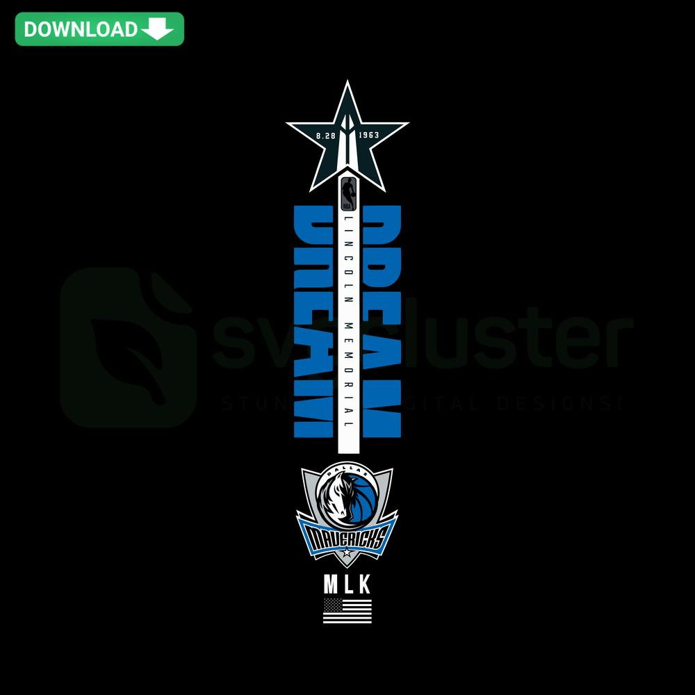 Dallas Mavericks Dream NBA Basketball SVG, digital download template featuring team logo, ideal for card crafting projects.