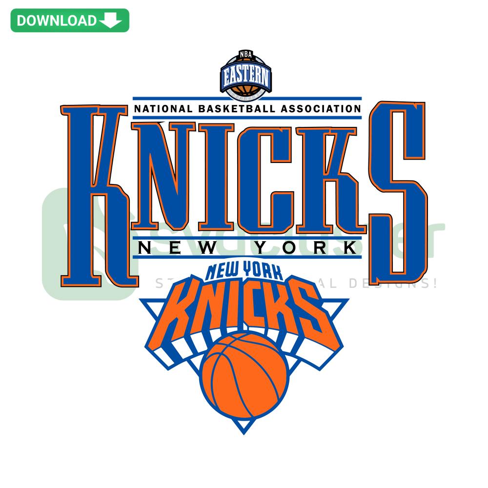 Retro New York Knicks Basketball SVG Design, Instant Digital Download – Vintage Knicks Graphics for Crafts & DIY Projects