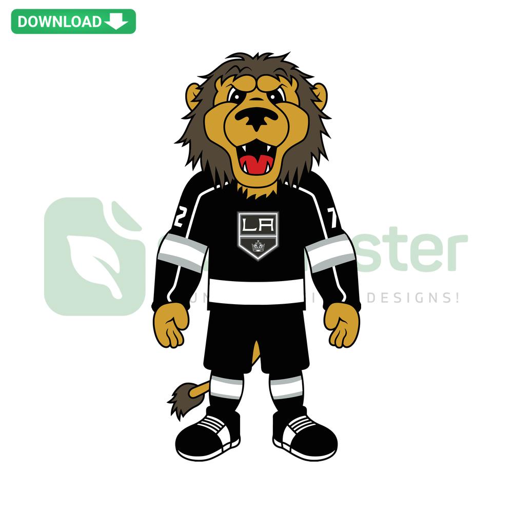 Los Angeles Kings Mascot SVG Design, Hockey Team Craft Download, Printable NHL Logo Artwork, Sports SVG File