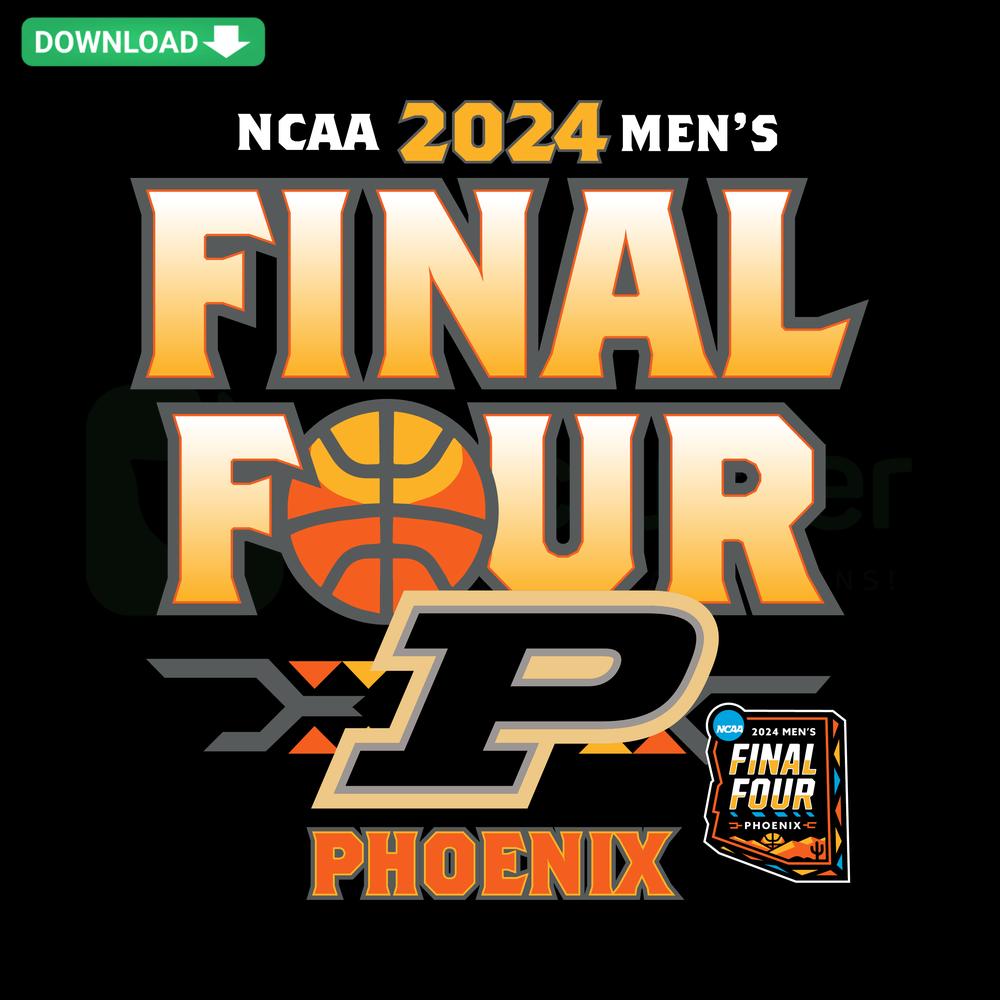 NCAA 2024 Mens Final Four Purdue Basketball SVG Pattern for Crafts