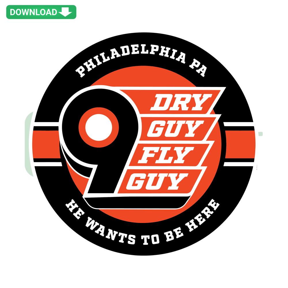 Philadelphia hockey-themed SVG design featuring a playful cartoon Fly Guy on ice skates, perfect for DIY crafts and decor.