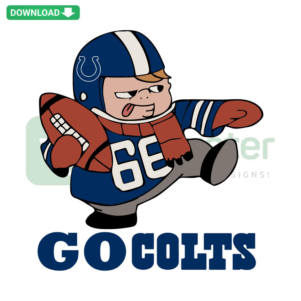 Indianapolis Colts SVG Digital Download: Blue horseshoe logo with team colors, vector graphics for crafting, DIY projects.