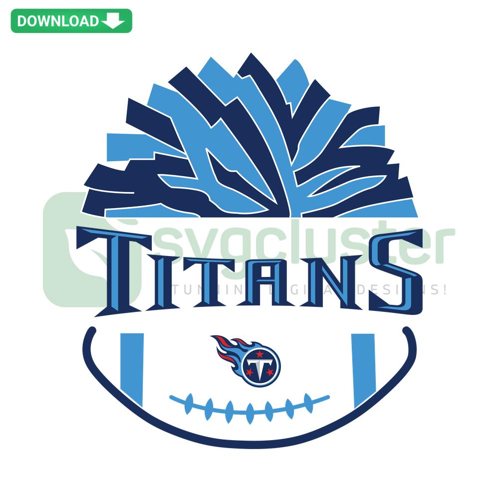 Tennessee Titans NFL Football SVG design with team logo, perfect for Cricut projects, instant download, sports fan craft file.