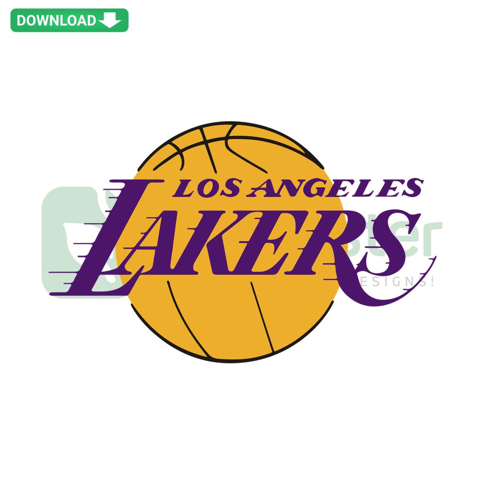 Los Angeles Lakers SVG Design, NBA Team Logo Cut Files, Perfect for Cricut, Basketball Graphic, Digital Download