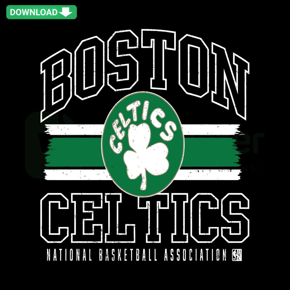 Boston Celtics NBA SVG design, featuring team logo and colors. Custom SVG files for crafting, sports fans, and digital projects.