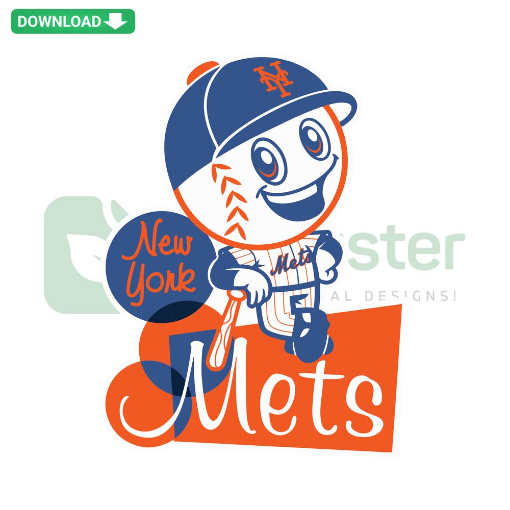Cute New York Mets Baseball SVG Digital Download for Cricut; Perfect DIY MLB Craft Templates for Fans