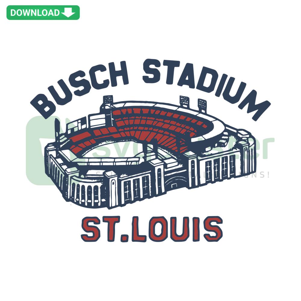 St. Louis Cardinals Busch Stadium SVG, digital file featuring iconic stadium, perfect for Cricut and Silhouette projects.