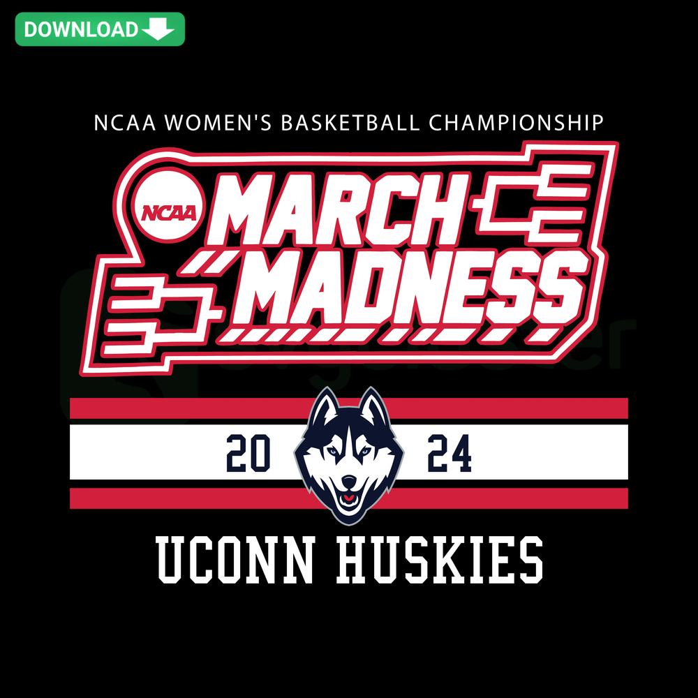 UConn Huskies Womens Basketball 2024 SVG, NCAA March Madness, Cricut Silhouette Cut File, Sports Design, Digital Download
