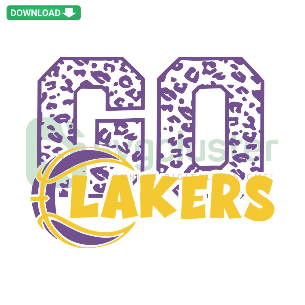 Lakers Los Angeles NBA SVG: Go Basketball design for Cricut. Instant digital download, perfect for sports crafting projects.